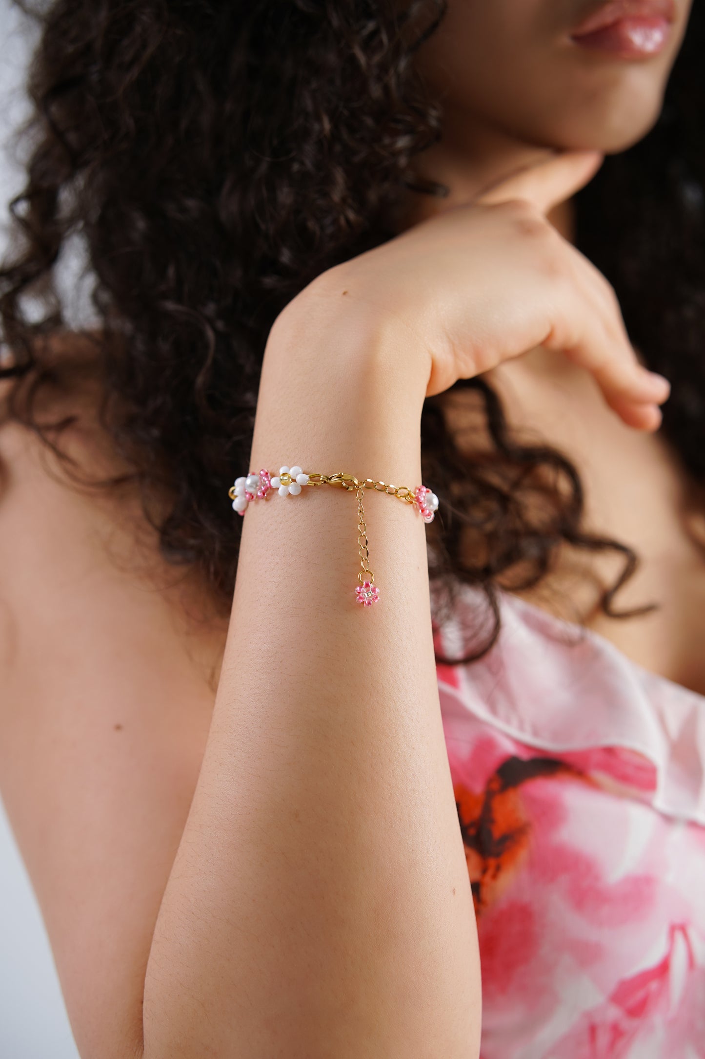 Floral-Pearl Bracelet